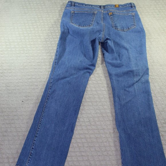 Aura Mid Rise Straight Leg Blue Jeans - Picture 2 of 5
